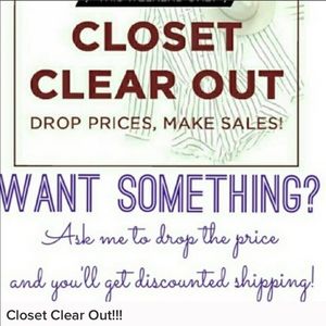 Closet clear out